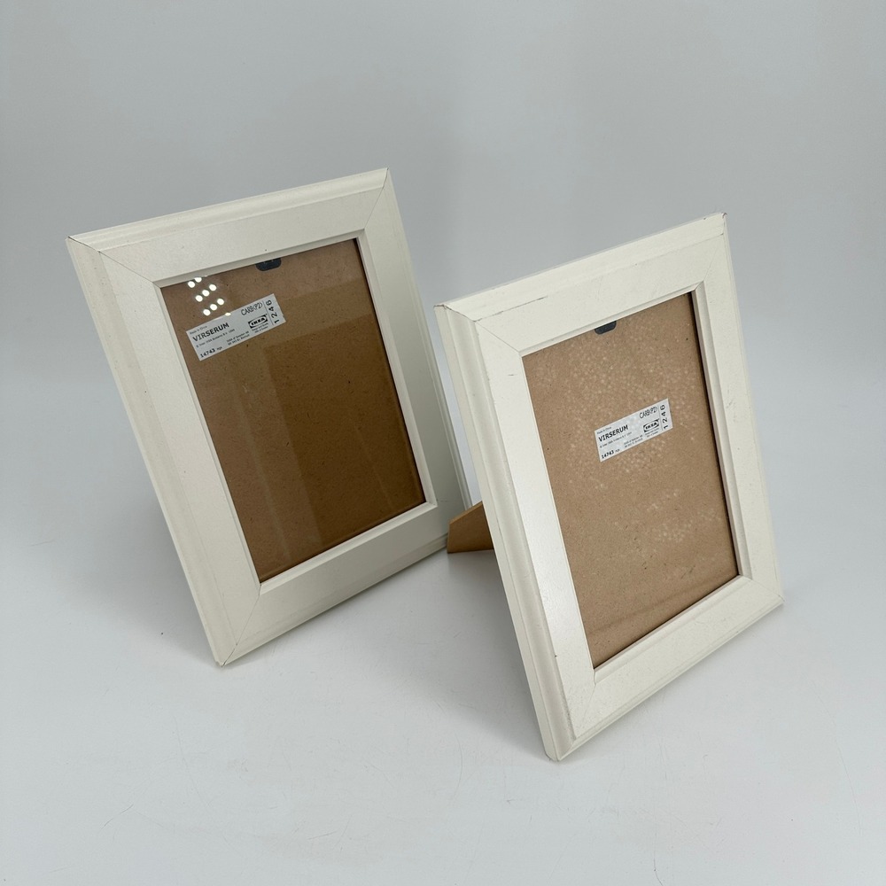 IKEA Virserum White Picture Frames Set of 2 for 5x7 Photos 14743
